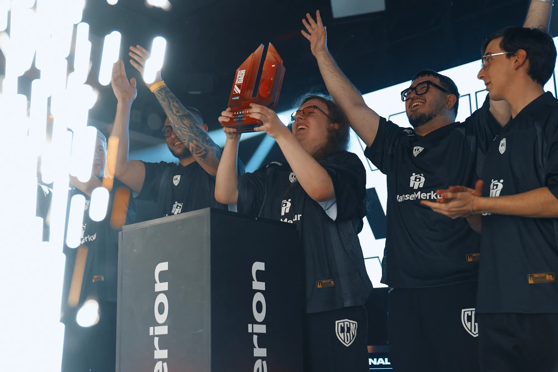CGN Esports on stage at a live tournament in Cologne