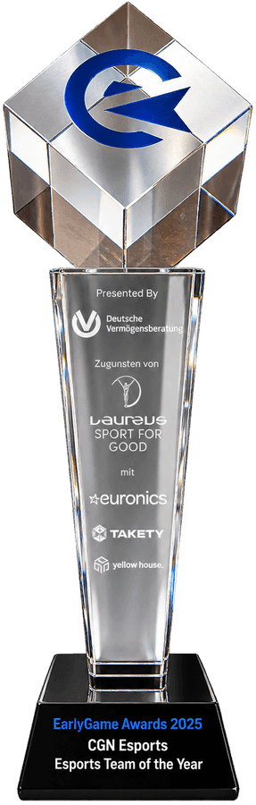 Esports Team of the Year at the EarlyGame Awards 2025 — CGN Esports trophy, 03/2025